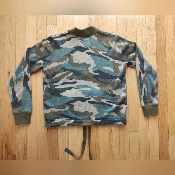 J. Crew camo zip cardigan jacket XS - Picture 4 of 10